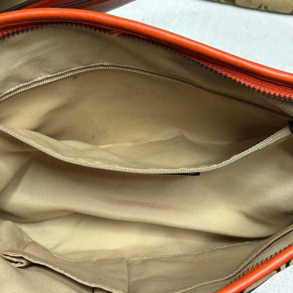 Coach Canvas Leather Shoulder Bag with Matching Wallet - Picture 7 of 8